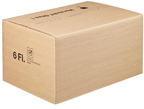 10 x Flaschenversandkarton Flaschenkarton für 6 Flaschen 400x280x220 mm PTZ geprüft