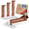 LouMaxx Supporto per fioriere Senza forare – Set di 4 Supporti Invisibili per fioriere da davanzale in Terracotta – Stabile, Regolabile in Altezza – Include adattatori e Bombe di Semi
