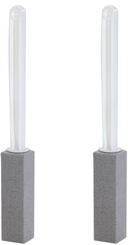 ARZQUT 2 Packs Pumice Cleaning Stone with Extra Long Handle, Pumice Stone for Toilet Bowl Cleaning, for Cleaning Toilets, bathtubs, Grills, Swimming Pools, Sinks