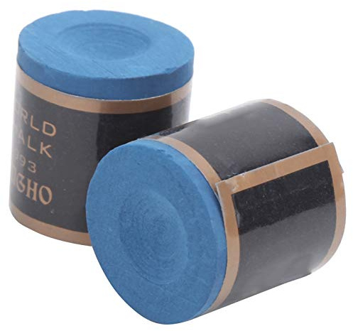 2Pcs Cue Chalks snooker chalk holder NoSlip Billiard Cue Tips Chalk, Pool Table Stick Chalk Billiard Accessories Pool Chalk Cubes pool chalk for Billiard Sports Tool (Blue) Keukrijt