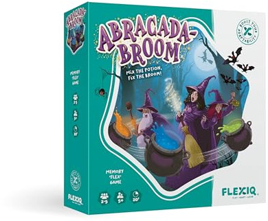 FlexiQ | Abracada-Broom | Family Game | Ages 6+ | 2-5 Players | 20 Minutes Playing Time