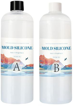 Kit De Fabrication De Moules en Silicone | Moule De Savon Fabriquant Du Silicone Liquide | Coulée Époxy en Résine, Moules De Bougies en À Fabrication Manuelle De Bricolage, Bulles D'air De Ra