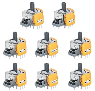 GINAXIS 10Pcs Hall Effect Joysticks Replacement for DualSense PS5 Controller, 3D Analog Sticks Sensor Module for Playstation 5 Repair Parts Accessories Computer game joysticks