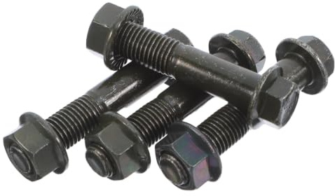 Alasum 4 Piezas Perno Prisionero de Doble Extremo, Barra Roscada de Doble Extremo M10 de Acero al Carbono Negro, Fácil Instalación y Desmontaje, para Automoción y Construcción