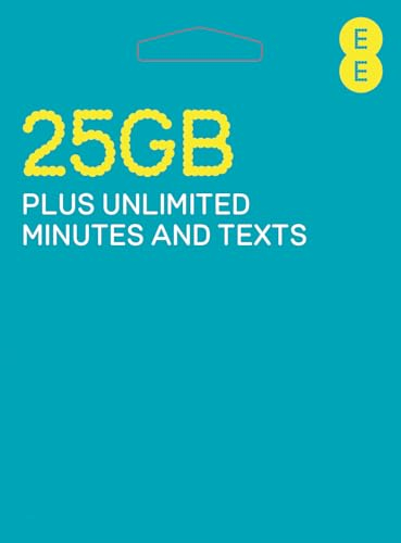 EE 75GB Data Sim includes £15 pre-paid credit, 75GB Data, Unlimited Minutes & Unlimited Texts