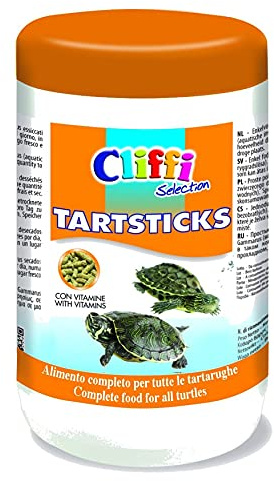 Cliffi Selection Tartsticks con vitamine Alimento completo per tutte le tartaughe confezione da 340 grammi