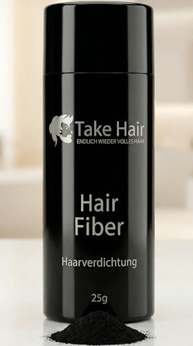 Take Hair Stringhår för män I Håller i regn och vind I 25 g bulkhår för hårkomprimering I Hair Fibers I hårpulver I ströhår män vid håravfall I hårpuder (ströande hår mellanbrun)