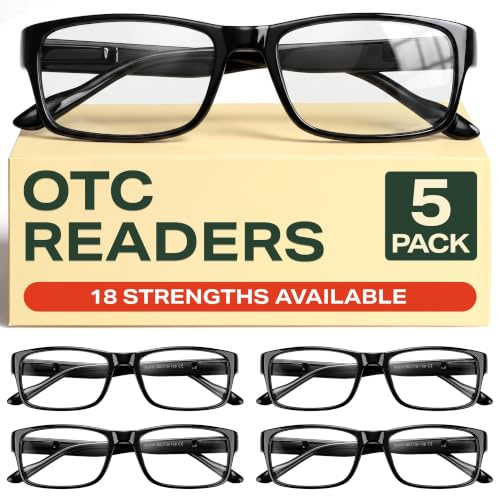Gaoye 5 pack Reading Glasses Men/Women, Eyeglasses, Blue Light Readers for Men/Women, Computer Eye Glasses, Cheaters