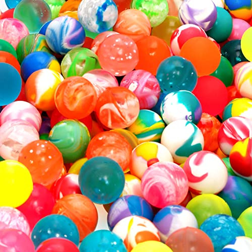 Pllieay 264 Pieces Bouncy Balls in Bulk, 3 Style Random Small Rubber Bouncy Balls for Kids Party Favors, 20mm/0.78Inch Neon Bouncing Balls for Gift Bag Filling and Vending Machines