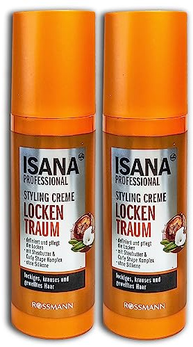 2 er Pack ISANA PROFESSIONAL Styling Creme Locken Traum 2 x 150 ml