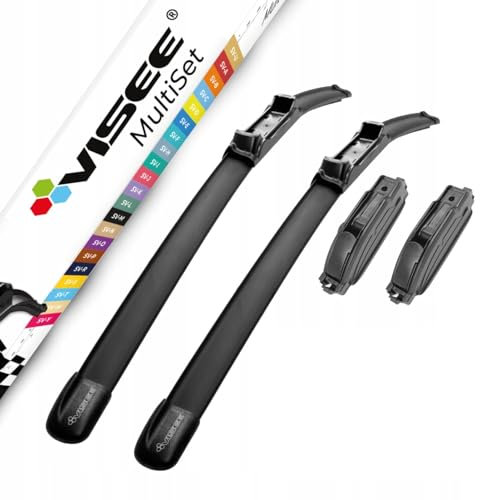 Visee Multiset Scheibenwischer Wischblätter Frontwischer TOYOTA Yaris (P1, produced in France) 01.2001-08.2006 530 mm/380 mm