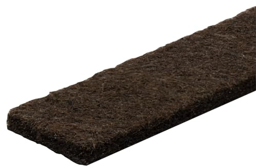 Wagner 15131099 Rouleau en feutre autocollant Marron 16 x 1000 x 3 mm Pour patins en feutre, tampons de protection ou pour le bricolage