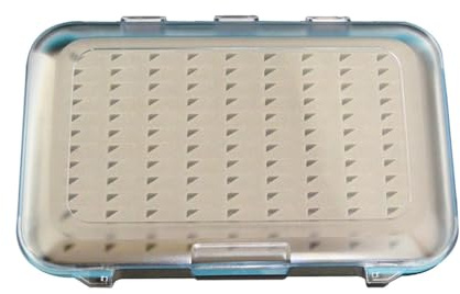 Fly Fishing Box, Two-Sided Bait Lure Box with Transparent Lid Waterproof Tackle Box for Nymphs Streamers