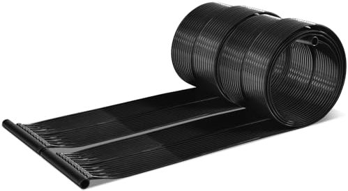 GYMAX Riscaldatore Solare per Piscina in PE, 2 Pannelli di Riscaldamento Solare da 600 X 75 CM, Rispettosi dell'Ambiente, Riscaldatore Solare per Piscine Interrate e Fuori Terra da 25.800