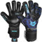 WVVOU Torwarthandschuhe für Herren und Jugendliche, Hochleistungs Torwarthandschuhe Kinder mit 5 Abnehmbaren Fingersave, Fußballhandschuhe mit 4 mm klebrigem Latex auf der Handfläche. (Blau, 8)