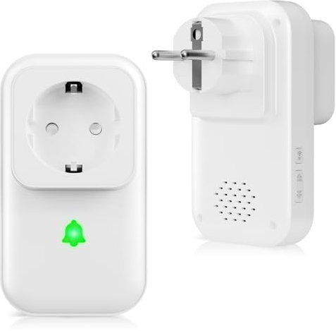 COTINSE Alarme de Coupure de Courant avec Affichage LED, détecteur de Coupure de Courant avec 5 Niveaux réglables, 0 à 110 DB 7 sonneries, idéal pour la Surveillance des réfrigérateurs