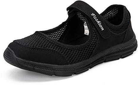 Kauson Nouveau Femme Mailles Baskets Ballerines Loafers Chaussures Mailles Baskets Mode Respirantes de Plein Air Fond Plat Fitness Sport Chaussures