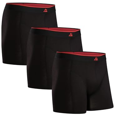 DANISH ENDURANCE Herren Boxershorts, 3er Pack (Schwarz, XL)