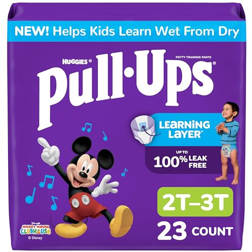 Pull-Ups inlärningsdesigner pojkar träningsbyxor, 2T-3T, 23 stycken