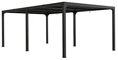 Pergola Bioclimatique 21.52m² Gris Anthracite - PER3660BI