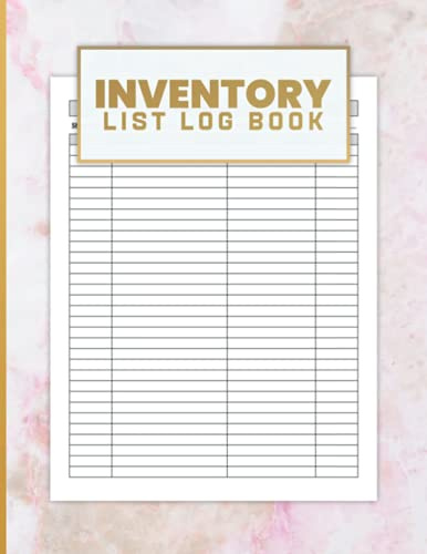 Inventory List Log Book: Inventory Log Book For Small Business - A4 - 110 Pages - Simple Inventory Logbook for Home Based Small Business - Inventory ... Tracker - Organize Your Business Stock Level
