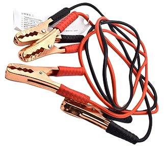 Gatuida 2.2m Cavo Emergenza Batteria Auto Con Morsetti Rame Cavo Di Alimentazione Per Avviamento Rapido Veicoli e Generatori Nero e Rosso Resistente e Facile Da Usare