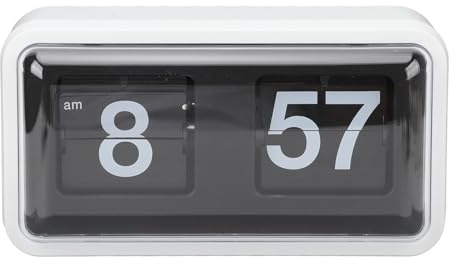 RIZGHWOY TV Flip Clock Retro Flip Desk Clock Orologio Meccanico Multifunzionale Decorazione Desktop Unica con Funzione di Promemoria Ideale per Decorazioni per la Casa e L'ufficio Adatto