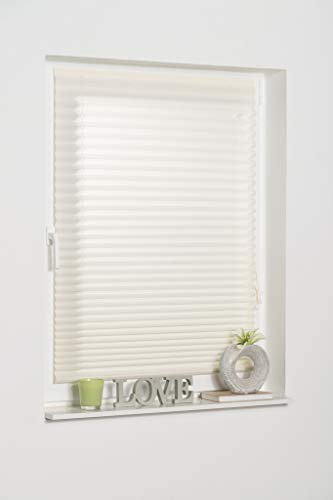 K-Home® - Estor Plisado (30 x 130 cm), Color Crema
