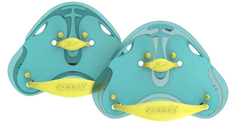 Speedo Unisex Erwachsene Biofuse Fingerpaddel | Trainingshilfe | Schwimm-Fitness Trainingshilfen, Blau, Einheitsgröße