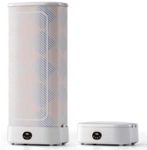 ITETONE Secadora de Ropa eléctrica con calefacción, Plancha automática, vaporizador Plegable, Secadora de Ropa, Secadora de Ropa a Vapor, portátil, Planchado de Ropa, máquina Antiarrugas Plegable.