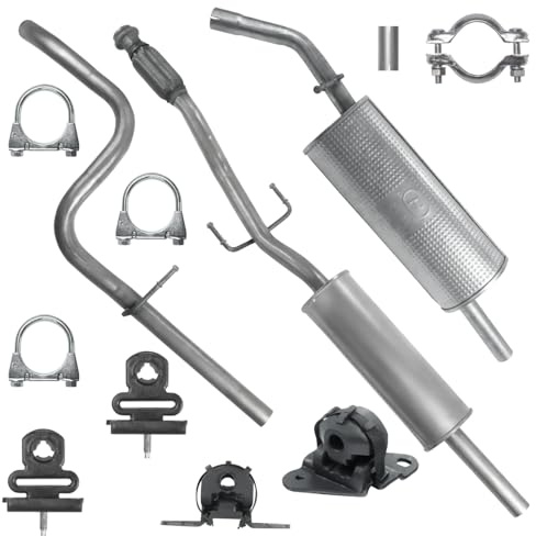 POLMOstrow Auspuff Mitteltopf und Endtopf für Citroen DS3 1 I 1.4 1.6 Fließheck, Cabrio 2010-2015