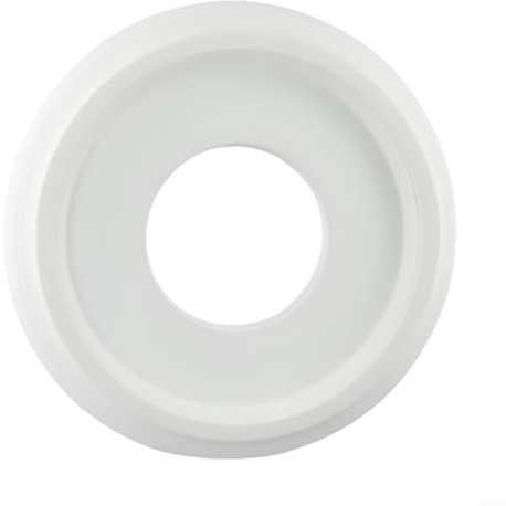 Medaglione da soffitto in poliuretano, copertura decorativa per lampadario, rosetta rotonda bianca per ventilatore a soffitto e base per lampadario, a prova di umidità