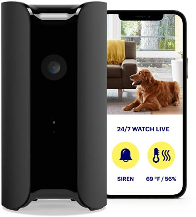 Canary Pro Black + 1 Jahr Premium Service,Indoor Sicherheitskamera mit Cloud,90db Sirene,Air Monitor,IP WiFi Kamera,funktioniert mit Alexa,Babyphone,Nachtsicht,Bewegungsmelder,Haustierkamera