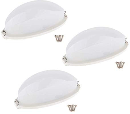 Tubayia 3 pezzi impermeabile lampada da soffitto ovale sauna lampada da parete per camera da letto sauna