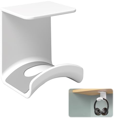 SRLWMYI 1pcs Blanco Soporte Auriculares Gaming Gancho Universal para Auriculares Soporte Auriculares para Auriculares Soporte para la Mayoría de los para Auriculares