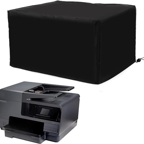 WAZUBC Staubschutz für Drucker, Antistatisch Wasserdicht Staubschutz Drucker Schwarz Nylon Antistatisch Staubschutz für HP-Pro 8610 (70 x 45 x 30cm)