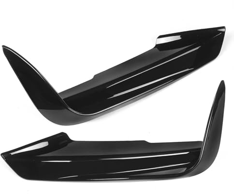 Spoiler Avant Pour BMW F30 F31 Sport 2012-2019 feu antibrouillard lampe sourcil cadre couverture voiture avant pare-chocs lèvre séparateur canards becquet côté Voiture Becquets Avant(Type A-Glossy Bla