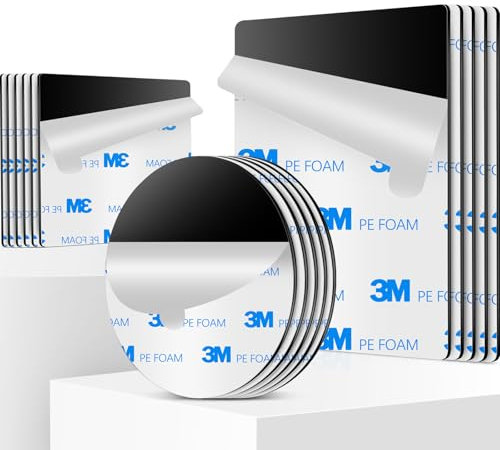 Cuscinetti adesivi, nastro adesivo double side extra strong, cuscinetti di montaggio impermeabili per casa, ufficio, auto, scuola, confezione da 60 cuscinetti adesivi neri 3M