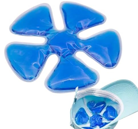 Pack De Glace Pour Chapeau - Compresse Froide pour Casque de Vélo | Sacs De Refroidissement Portables Pour Activités Extérieures