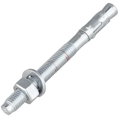 SCREW REBEL Bolzenanker M12x120mm – 50 Stück - Schwerlastanker für ungerissenen Beton – ETA-Zulassung Option 7 - SW19 - Keilanker Ankerbolzen Schwerlastdübel Industriequalität verzinkt
