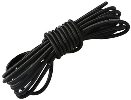 3mm Black Braided Elastic Shock Cord,10m Heavy Duty Bungee Rope | Round stretchy cord bungee rope elastic, Multifunctional Rubber Drawstring for Camping, Survival Kits, DIY Craft & Outdoor
