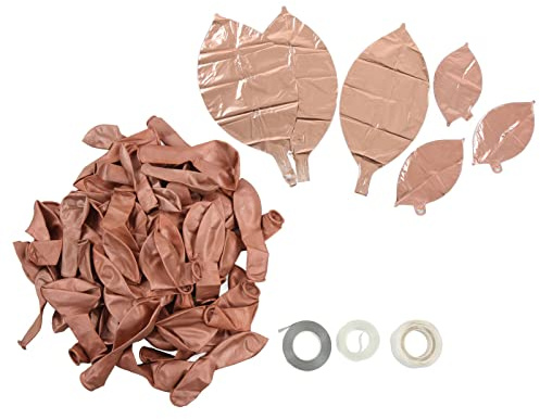 Jeanoko Ballonggirland Kit Hållbar Enkel Montering för Festbröllopsfödelsedag Naturlatexmaterial (Rosa guld)