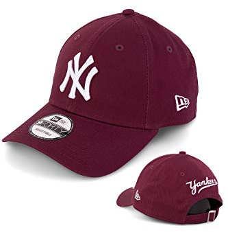 New Era Caps - Baseball Cap Kappe Muetze - Limiterte Designs - MLB NBA NFL - Yankees Lakers Bulls Raiders Chiefs Dodgers Seahawks Sox 49ers (New York Yankees Maroon)