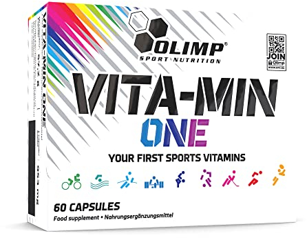 OLIMP SPORT NUTRITION OLIMP- Vita-Min One Caps. Ergänzt die tägliche Ernährung mit hochwertigen Vitaminen und Mineralien. (60 Kapseln) , 60 Stück (1er Pack)