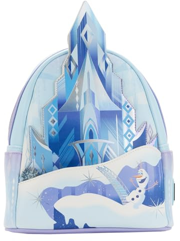 Loungefly Disney Frozen Princess Elsa Castle Mini Rucksack, blau, Einheitsgröße, Casual