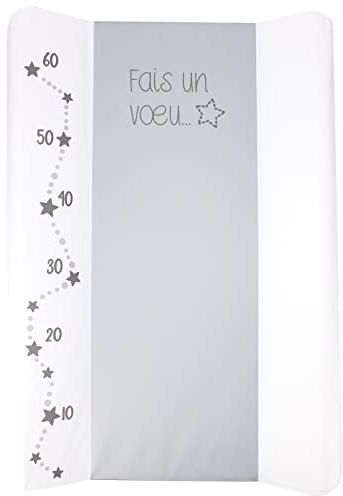 BABYCALIN Wickelauflage Premium, 50 x 70 cm, Stern, PVC, PU, Mat