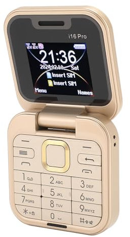 Tangxi Teléfono con Tapa Pequeño, Teléfono Móvil con Tapa Mini, Teléfono Móvil De Bolsillo 2G En Múltiples Idiomas, Modo De Espera Dual SIM, Teléfono Celular Plegable, Botones Y Números