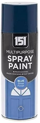 PEBBLE HUG 151 Blue Gloss Spray Paint, Long-Lasting Durability, Quick-Drying, DIY Project, Home Decor, Crafting, Ideal for Both Indoor and Outdoor Use, 400ml, (1 Pcs)