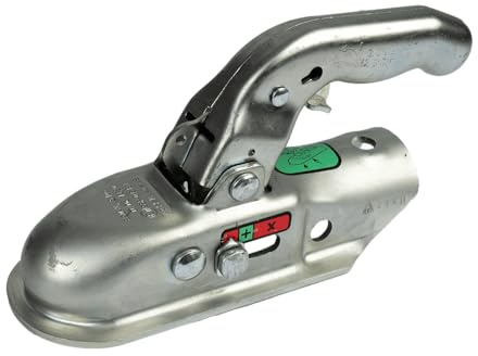 KNOTT Enganche de Bola KK14-B 1400 kg para Remolque con Lanza Tubular de 45 mm, Acoplamiento Estable con Carga Vertical de 100 kg para Transporte Seguro Uso Diario manejo Estable