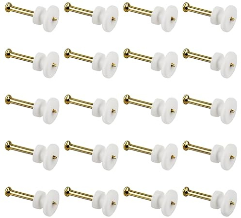 20 Pezzi Chiodi Per Quadri Muro,Antigraffio Appendi Quadri Senza Chiodi Gancio Invisibile Per Appendere Foto, Quadri, Specchi E Altri Oggetti (Bianco, 20 Pezzi)